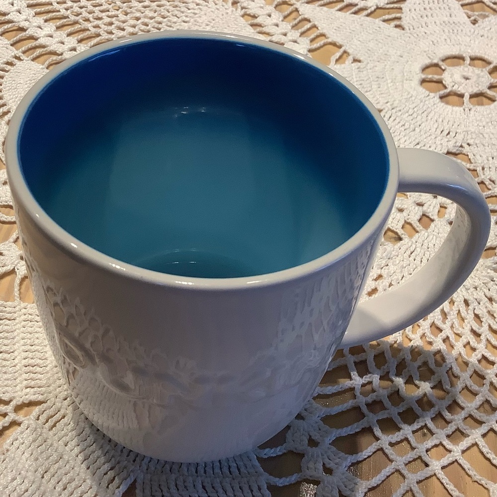 2023 Dunkin’ Donuts White Mug w/ Blue Ombre